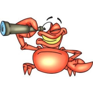 Enlightened Crab looking towards the Jar2 :)